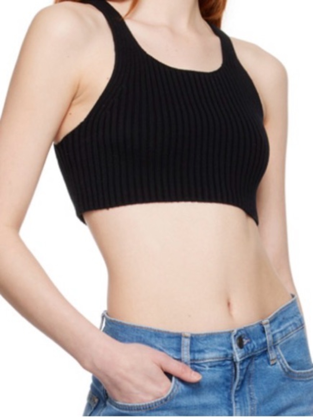 Boss Black Scoop Neck Ribbed Tank - Picture 8 of 8